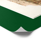 ポスターサンタクロース煙突ビンテージクリスマス ポスター (角)