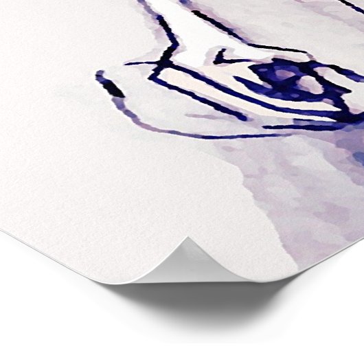 ポスターシーキングファッションイラストレーション ポスター (角)