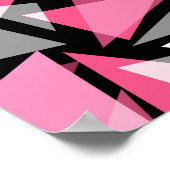 ポスターシームレスなジオメトリ三角形の形状パターン ポスター (角)