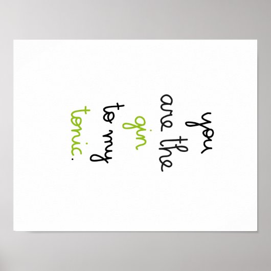 ポスタージン&トニック ポスター (正面)