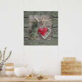 ポスタースクエアラブ素朴スタイル ポスター (キッチン)