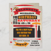 ポスタースタイル35th誕生祝い招待状 招待状 (正面/裏面)