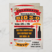 ポスタースタイルBIG 30バースデーパーティ招待状 招待状 (正面/裏面)