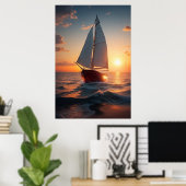 ポスターセールボート ポスター (ホームオフィス)