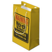 ポスターゾンビの発生。ゾンビ付き看板 スモールペーパーバッグ (裏面アングル)