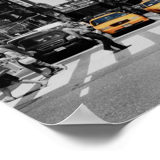 ポスタータイムズスクエア(黄色いキャブ) ポスター (角)