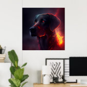 ポスターチエンルージュ ポスター (ホームオフィス)