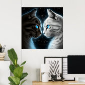 ポスターチャット顔a顔 ポスター (ホームオフィス)