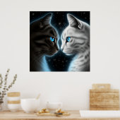 ポスターチャット顔a顔 ポスター (キッチン)