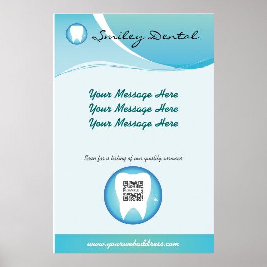 ポスターテンプレートデンタルケア ポスター (正面)