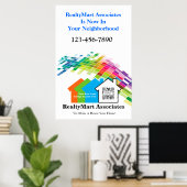 ポスターテンプレートハウス不動産仲介業者 ポスター (ホームオフィス)