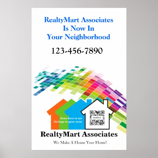 ポスターテンプレートハウス不動産仲介業者 ポスター (正面)