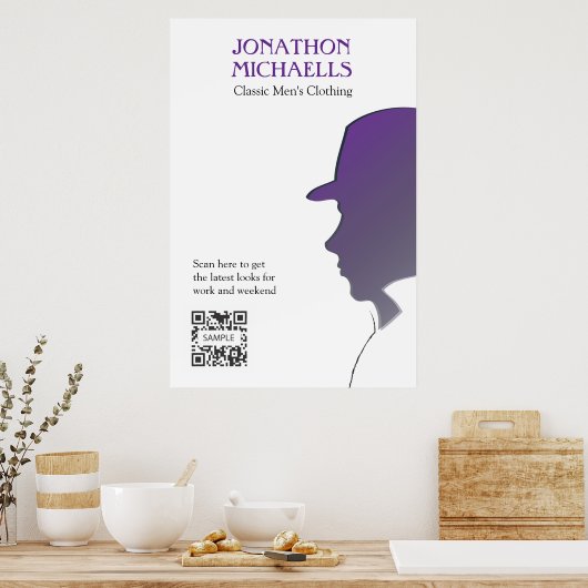 ポスターテンプレートメンズウェア ポスター (キッチン)