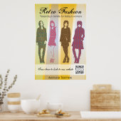 ポスターテンプレートレトロファッション ポスター (キッチン)