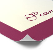 ポスターテンプレート素晴らしダイニフランスのング ポスター (角)