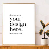 ポスターデザインアップロード18" x 24"の看板 ポスター