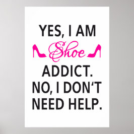 ポスターデザイン、靴中毒性 ポスター