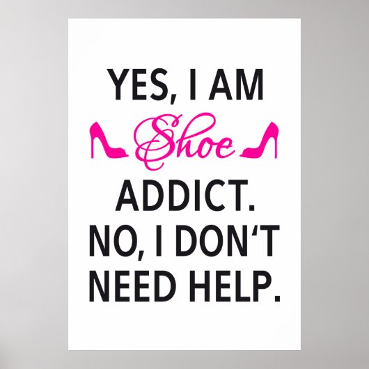 ポスターデザイン、靴中毒性 ポスター (正面)