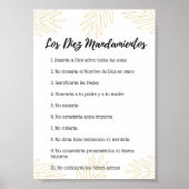 ポスターデロス10マンダミエントスデラレーデディオス ポスター (正面)