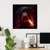 ポスタードッグルージュ ポスター (ホームオフィス)