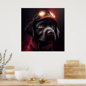 ポスタードッグレッド ポスター (キッチン)