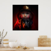 ポスタードッグレッド ポスター (キッチン)