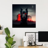 ポスタードッグ ポスター (ホームオフィス)