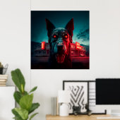 ポスタードッグ ポスター (ホームオフィス)