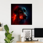 ポスタードッグ ポスター (ホームオフィス)