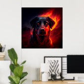 ポスタードッグ ポスター (ホームオフィス)