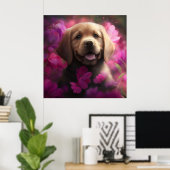 ポスタードッグ ポスター (ホームオフィス)