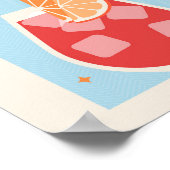 ポスタードリンクカクテルアートNegroni ポスター (角)