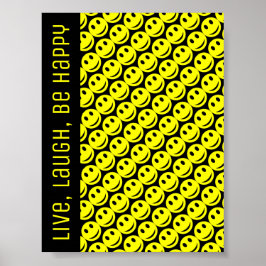 ポスターハッピーアイリング顔カスタム文字 ポスター