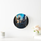 ポスターハリウッド版壁時計 ラウンド壁時計 (ホーム)