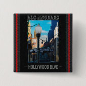 ポスターハリウッドBlvd.ボタン 缶バッジ (正面)