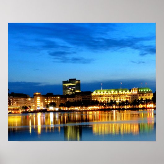 ポスターハンブルグハーバーハーフェン・ドイツ・アルスター ポスター (正面)