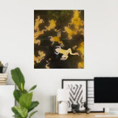 ポスターバックパック写真サイエンスフロッグスイミング ポスター (ホームオフィス)