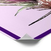 ポスターパープルの羽 ポスター (角)