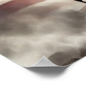 ポスターヒーロー軍隊兵士（米国国旗の背景あり） ポスター (角)