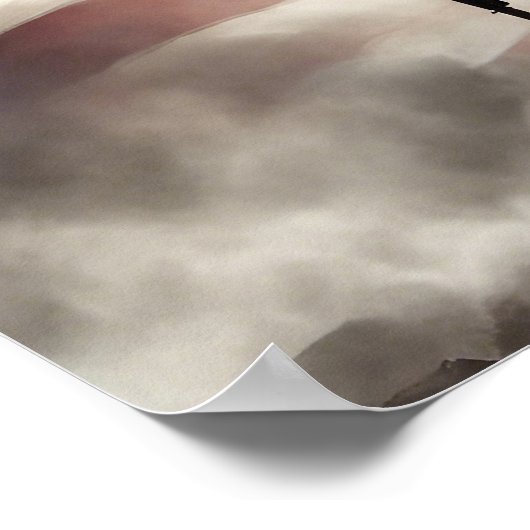 ポスターヒーロー軍隊兵士（米国国旗の背景あり） ポスター (角)