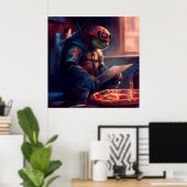 ポスターピザ ポスター (ホームオフィス)