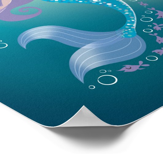 ポスターファッションイラストレーションシーマーメイドフェアリーテール ポスター (角)