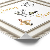 ポスターファンシーな足のデザイナー ポスター (角)