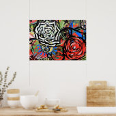 ポスターフラワーグラフィティ ポスター (キッチン)