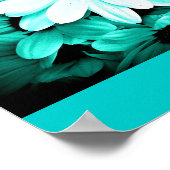 ポスターフラワー色彩の鮮やかズ – 花15 ポスター (角)