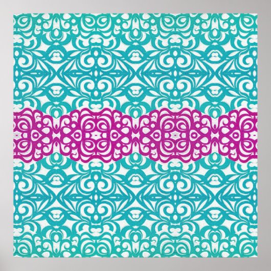 ポスターフローラ抽象芸術の背景 ポスター (正面)