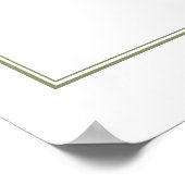 ポスターブライダルシャワーエレガントスタイル。 ポスター (角)