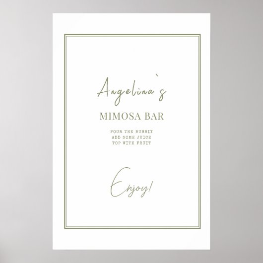 ポスターブライダルシャワーエレガントスタイル。 ポスター (正面)