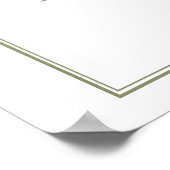 ポスターブライダルシャワーエレガントスタイル。 ポスター (角)