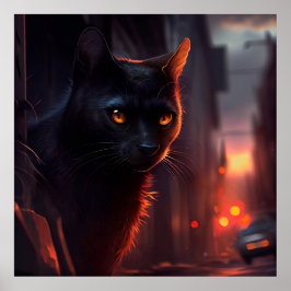 ポスターブラック猫 ポスター